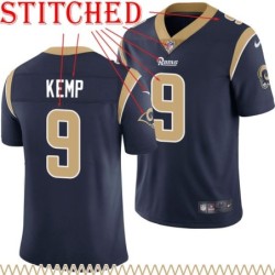 Navy Throwback Jeff Kemp Jersey Los Angeles Rams #9