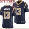 Navy Throwback Kurt Warner Jersey Los Angeles Rams #13