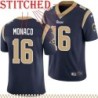 Navy Throwback Ray Monaco Jersey Los Angeles Rams #16