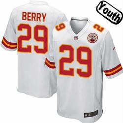 [NEW,Sewn-on]Eric Berry Youth Football Jersey - KC #29 BERRY Jersey (Red) For Youth/Kid