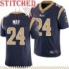 Navy Throwback Jack May Jersey Los Angeles Rams #24