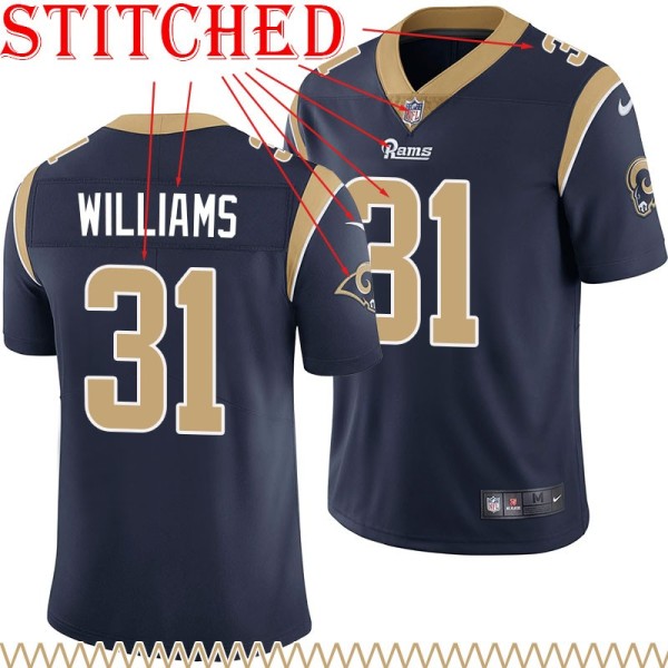 Navy Throwback Darious Williams Jersey Los Angeles Rams #31