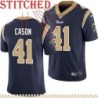 Navy Throwback Jim Cason Jersey Los Angeles Rams #41