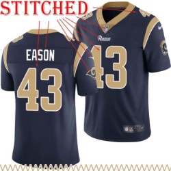 Navy Throwback Roger Eason Jersey Los Angeles Rams #43