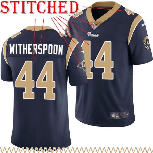 Navy Throwback Ahkello Witherspoon Jersey Los Angeles Rams #44