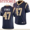 Navy Throwback Charlie Stukes Jersey Los Angeles Rams #47