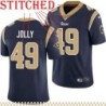 Navy Throwback Shaun Jolly Jersey Los Angeles Rams #49