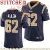 Navy Throwback Roger Allen Jersey Los Angeles Rams #62