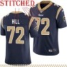 Navy Throwback Kent Hill Jersey Los Angeles Rams #72