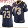 Navy Throwback Winston Hill Jersey Los Angeles Rams #73