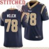 Navy Throwback Gregory Wojcik Jersey Los Angeles Rams #78