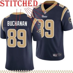 Navy Throwback Richard Buchanan Jersey Los Angeles Rams #89