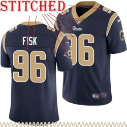 Navy Throwback Jason Fisk Jersey Los Angeles Rams #96