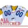 White Customized Los Angeles Rams Custom Stitched Jersey ANY PATCH