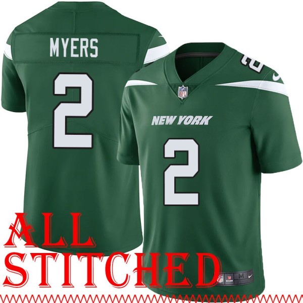 Green Home Jason Myers Jersey New York Jets #2