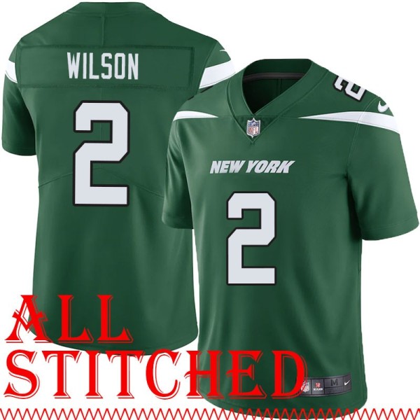 Green Home Zach Wilson Jersey New York Jets #2
