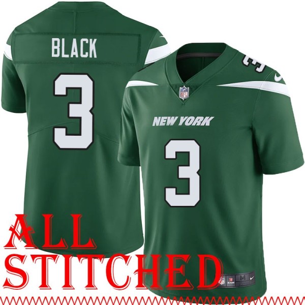 Green Home Tarik Black Jersey New York Jets #3