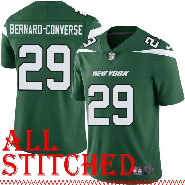 Green Home Jarrick Bernard-Converse Jersey New York Jets #29