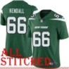 Green Home Pete Kendall Jersey New York Jets #66