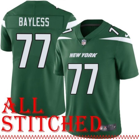 Green Home Tom Bayless Jersey New York Jets #77