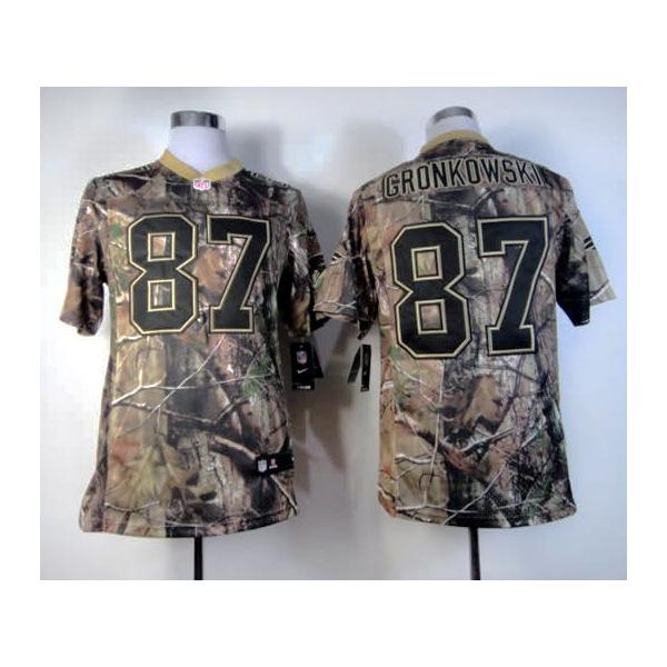 Rob Gronkowski camo football jersey - New England #87 camo jersey by NEW