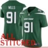 Green Home Ladell Wills Jersey New York Jets #91