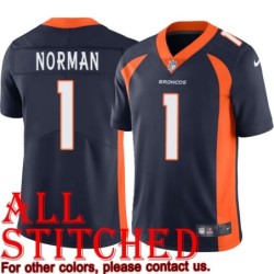 Navy Alternate Chris Norman Jersey Denver Broncos #1