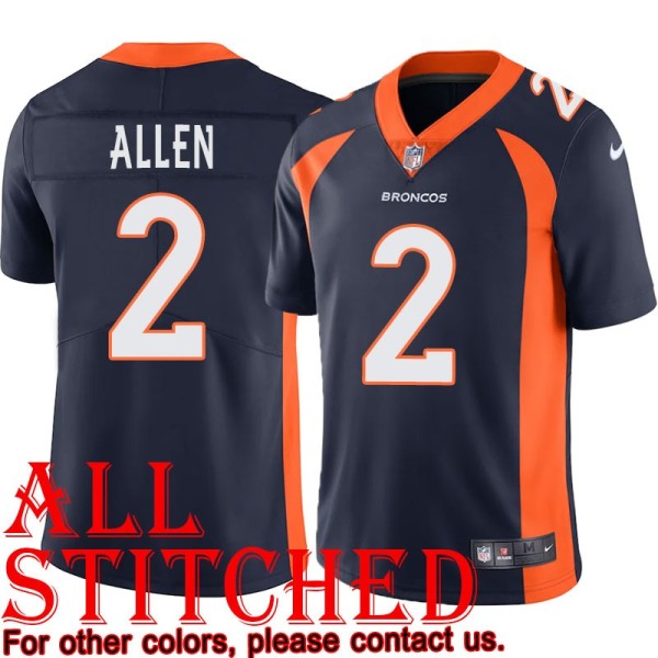 Navy Alternate Brandon Allen Jersey Denver Broncos #2