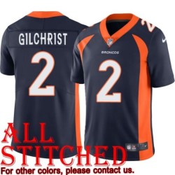 Navy Alternate Cookie Gilchrist Jersey Denver Broncos #2