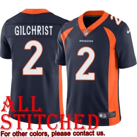 Navy Alternate Cookie Gilchrist Jersey Denver Broncos #2