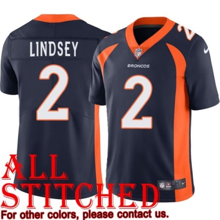 Navy Alternate Steve Lindsey Jersey Denver Broncos #2