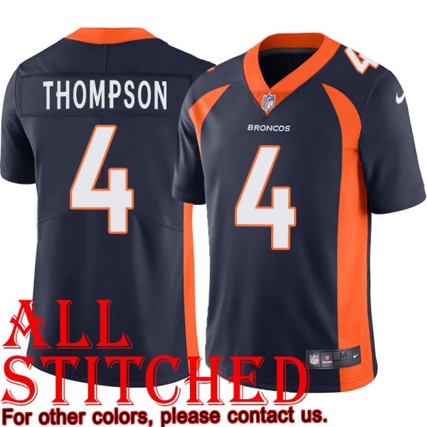 Navy Alternate Bob Thompson Jersey Denver Broncos #4