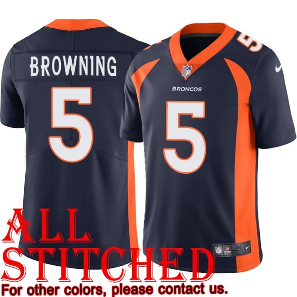 Navy Alternate Baron Browning Jersey Denver Broncos #5