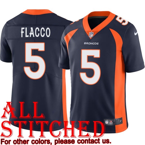 Navy Alternate Joe Flacco Jersey Denver Broncos #5