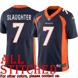 Navy Alternate Mickey Slaughter Jersey Denver Broncos #7