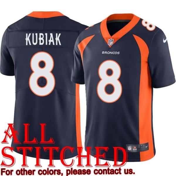 Navy Alternate Gary Kubiak Jersey Denver Broncos #8