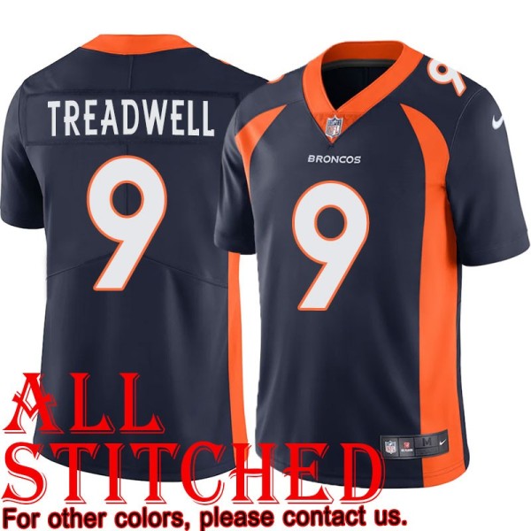 Navy Alternate David Treadwell Jersey Denver Broncos #9