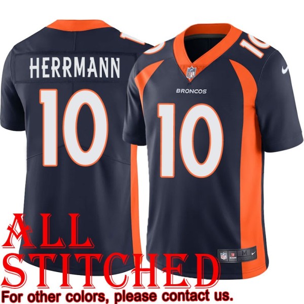 Navy Alternate Mark Herrmann Jersey Denver Broncos #10