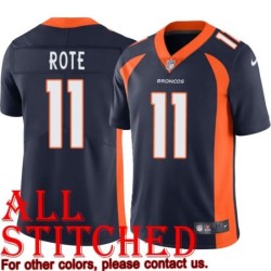 Navy Alternate Tobin Rote Jersey Denver Broncos #11