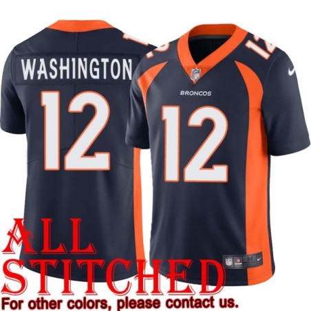 Navy Alternate Montrell Washington Jersey Denver Broncos #12