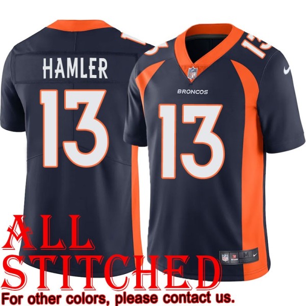 Navy Alternate KJ Hamler Jersey Denver Broncos #13