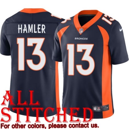 Navy Alternate KJ Hamler Jersey Denver Broncos #13