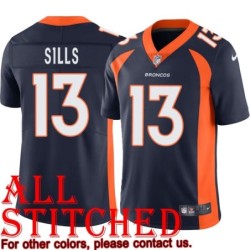 Navy Alternate David Sills Jersey Denver Broncos #13