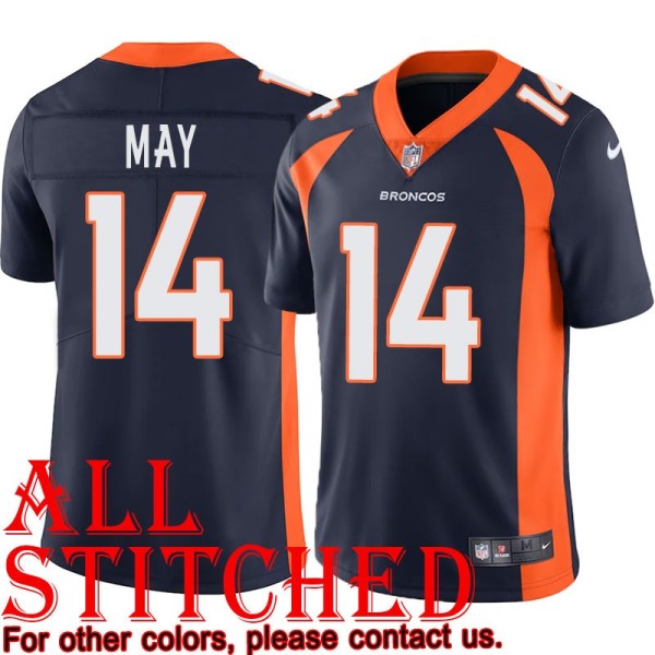 Navy Alternate Dean May Jersey Denver Broncos #14
