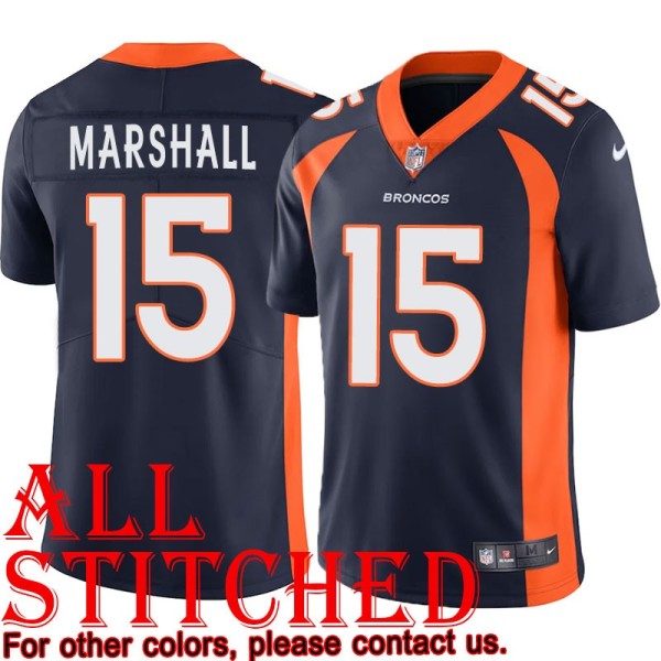 Navy Alternate Brandon Marshall Jersey Denver Broncos #15