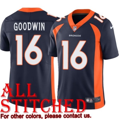 Navy Alternate D'Andre Goodwin Jersey Denver Broncos #16