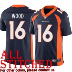 Navy Alternate Dick Wood Jersey Denver Broncos #16
