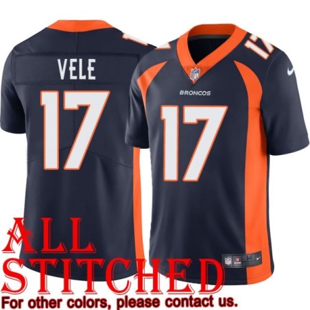 Navy Alternate Devaughn Vele Jersey Denver Broncos #17