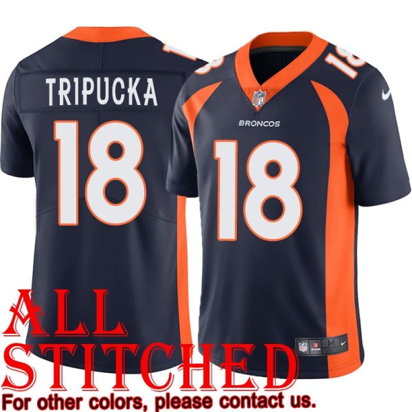 Navy Alternate Frank Tripucka Jersey Denver Broncos #18