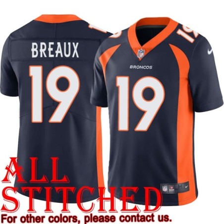 Navy Alternate Don Breaux Jersey Denver Broncos #19
